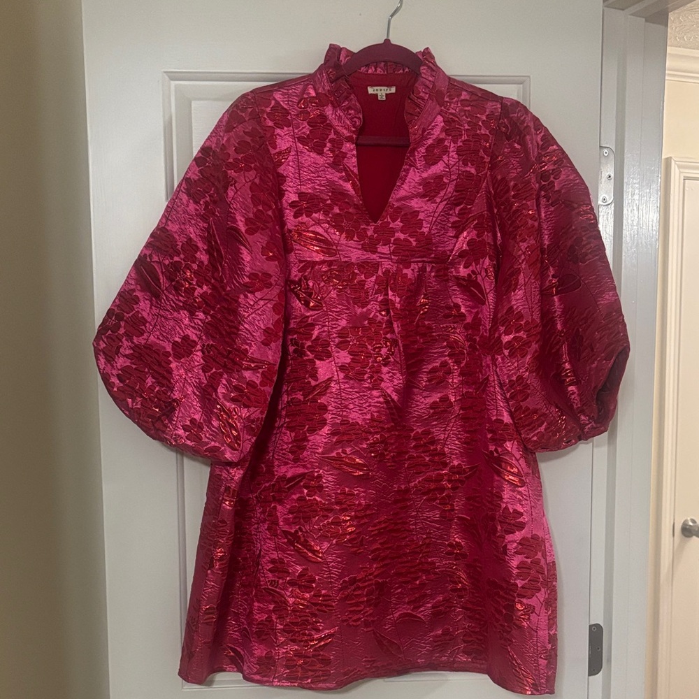 Pink and Red Dress